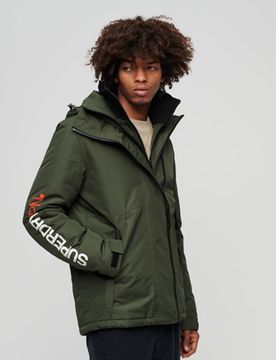 Superdry Herren Yachter Windbreaker-jacke mit Kapuze Grün - Größe: M