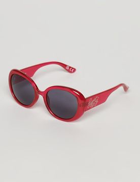 Superdry Damen Rosa SDR Sonnenbrille mit Käferaugen-Design in Oversized