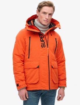 Superdry Herren Ultimative Sd-windjacke mit Kapuze und Stickerei Orange - Größe: Xxl