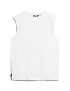 Superdry Herren Organic Cotton Essential Logo Tanktop Weiß - Größe: Xxl