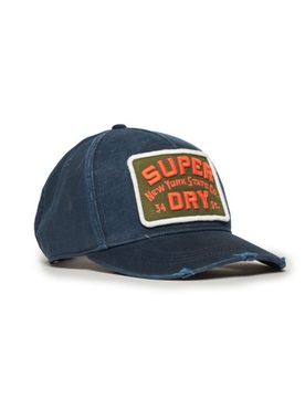 Superdry Damen Marineblau Trucker Cap Mit Grafik Gesticktes Logo