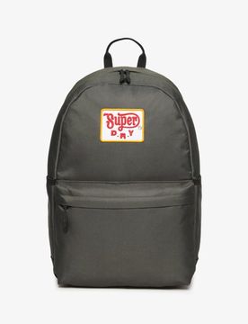 Superdry Damen Montana Rucksack mit Aufnähern Grün - Größe: 1Größe