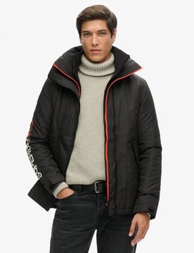 Superdry Herren Yachter Windbreaker-jacke mit Kapuze Schwarz - Größe: Xxl