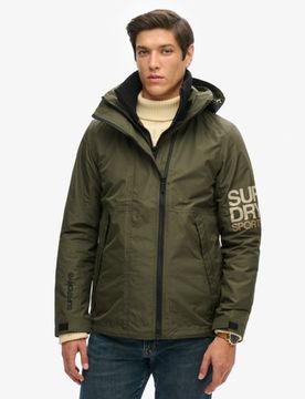 Superdry Herren Yachter SD Windbreaker-jacke mit Kapuze Kaki - Größe: XL