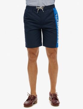 Superdry Herren Marineblau Shorts Seitlich Gestreift, Größe: Xxl - Größe: Xxl