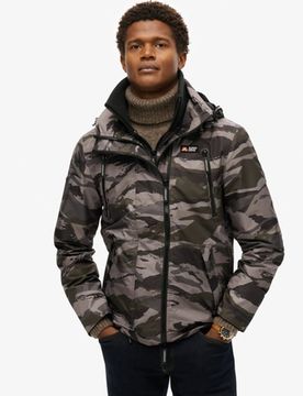 Superdry Herren Kapuzen-windbreaker-jacke Mountain Dunkelgrau - Größe: XL