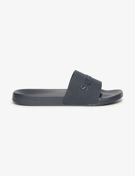 Superdry Herren Logo Badeschlappen Marineblau - Größe: 10-11