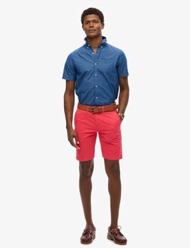 Superdry Herren International Chino Shorts Pink - Größe: 30