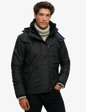 Superdry Herren Mountain SD Windbreaker-jacke mit Kapuze Schwarz - Größe: L