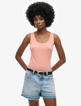 Superdry Damen Studio Lightweight Racer-tanktop Cream - Größe: 40