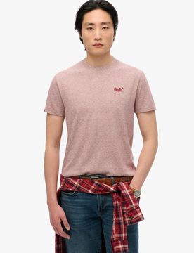 Superdry Men's Essential Logo T-shirt Beige - Größe: L