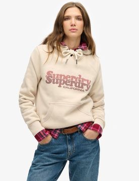 Superdry Women's Stacked Hoodie Grau - Größe: 42