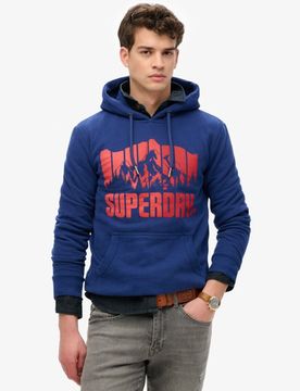 Superdry Herren Mountain Regenbogen Hoodie Marineblau - Größe: Xxl