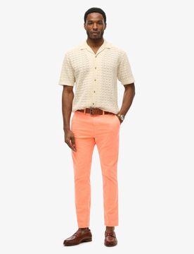 Superdry Herren International Chinohose Pink - Größe: 32/34