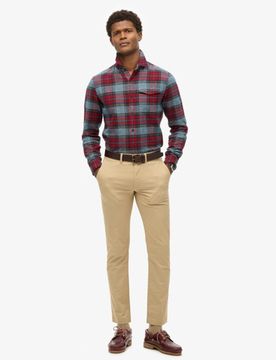 Superdry Herren Schmal Zulaufende Stretch-chinos Beige - Größe: 30/32