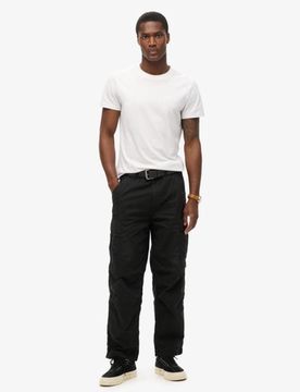 Superdry Herren Vintage Parachute Cargohose aus Bio-baumwolle Schwarz - Größe: 32/32