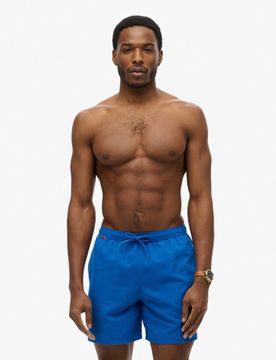 Superdry Herren Essential 16-Zoll-Badeshorts Blue - Größe: Xxl