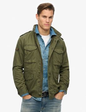 Superdry Herren Rookie Feldjacke Khaki - Größe: L
