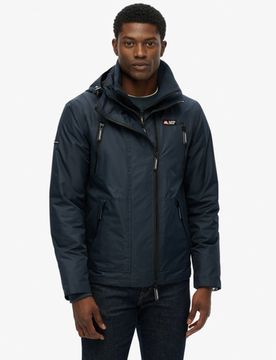 Superdry Herren Kapuzen-windbreaker-jacke Mountain Navy - Größe: Xxl