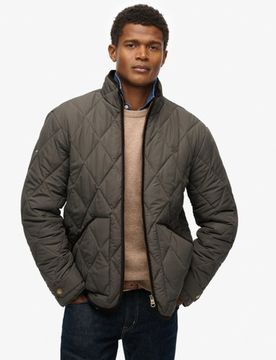 Superdry Herren Gesteppte Estate Liner Jacke Green - Größe: S