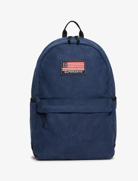 Superdry Damen Workwear Montana Rucksack aus Canvas Navy - Größe: 1Größe