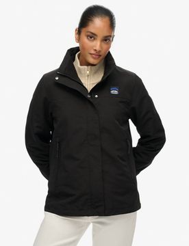 Superdry Damen Shell-jacke Ohne Kapuze Black - Größe: 36