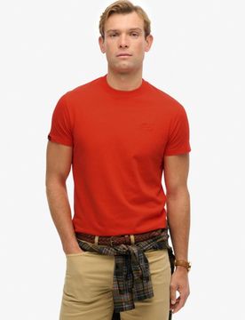 Superdry Herren Essential Logo T-shirt Orange - Größe: M