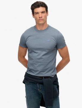 Superdry Herren Essential Logo T-shirt Blue - Größe: M