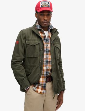 Superdry Herren Rookie Militärjacke Kaki - Größe: L