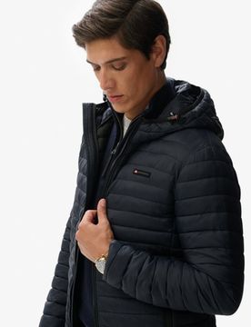 Superdry Herren Fuji Lite Jacke mit Kapuze Navy - Größe: M