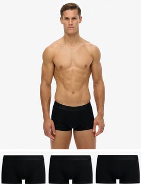 Superdry Herren Boxershorts im 3er-Pack Black - Größe: L