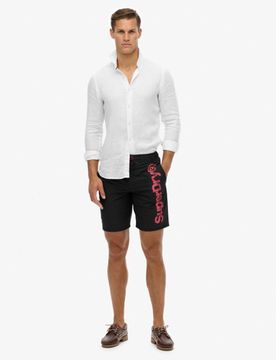 Superdry Herren Klassische Boardshorts Red - Größe: M