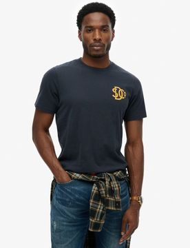Superdry Herren Sd & co. T-shirt in Lockerer Passform Navy - Größe: L