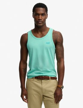 Superdry Herren Essential Logo Tanktop Green - Größe: Xxl