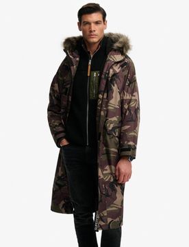 Superdry Damen Kunstfell Wasserdichter Everest Superdry Robe Green - Größe: 1Größe