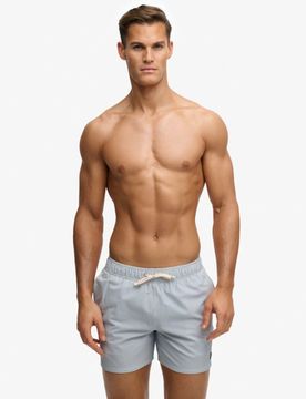 Superdry Herren Seersucker 15-inch Badeshorts Light Blue - Größe: M