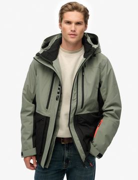 Superdry Herren Ultimate Freestyle Skijacke Green - Größe: M