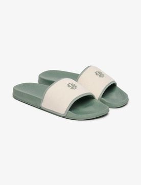 Superdry Damen Frottee-badeschlappen Green - Größe: 7-8