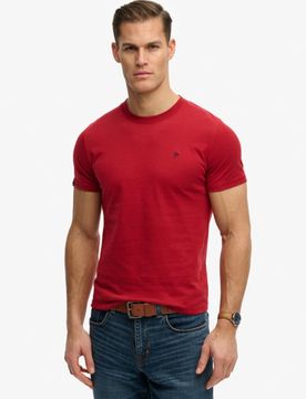 Superdry Herren Sd & co Logo T-shirt mit Stickerei Red - Größe: XL