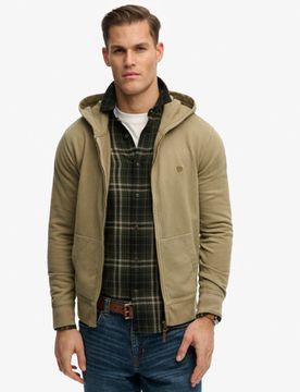 Superdry Herren Classic Essential Zip-hoodie Silver - Größe: L