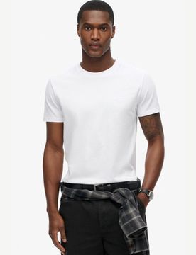 Superdry Herren Bio-baumwoll Essential Logo T-shirt Weiß - Größe: XL