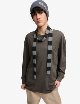 Superdry Herren Bench Boxy Langarm-shirt mit Tasche Green - Größe: S