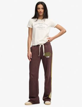 Superdry Damen Cult Hockey Jogger Brown - Größe: 34
