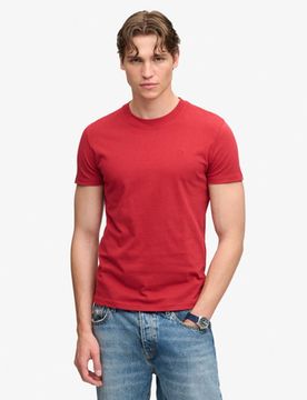 Superdry Herren Sd & co Logo T-shirt mit Stickerei Red - Größe: S