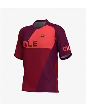 Maglia dh enduro allmountain ebike RAMPAGE LS rosso