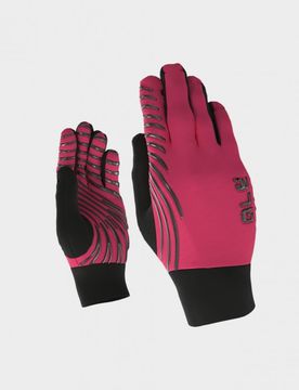 Sottoguanti invernali SPIRALE rosa fluo-nero