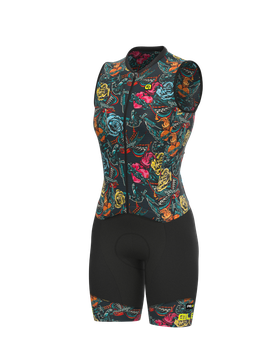 Body ciclismo donna PR-R TATTOO grigio