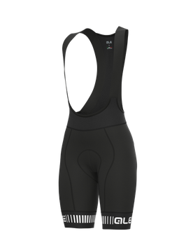 Pantaloncini ciclismo donna PR-R STRADA nero-bianco