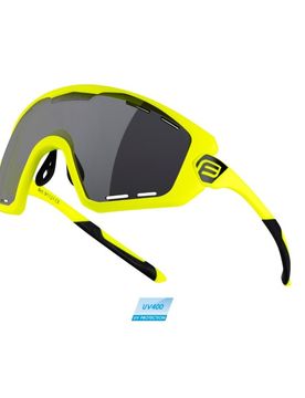 Occhiali per bici ciclismo OMBRO PLUS fluo nero