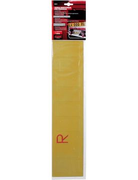 Targa ripetitrice in metallo 48x11 cm riflettente